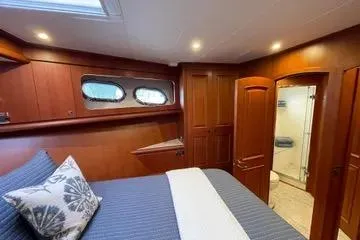 Slide: The Image of Luxurious cabin interior of 2024 Northwest 55 yacht with ensuite bathroom. - 58