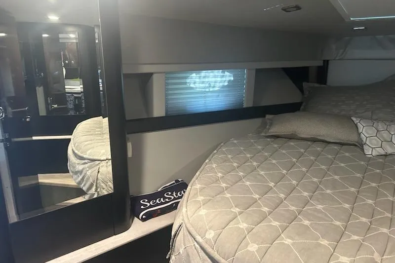 Slide: The Image of Interior of 2018 Formula 40 Performance Cruiser with cozy bed and modern design. - 20