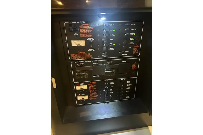 Slide: The Image of Electrical control panel of 2018 Formula 40 Performance Cruiser boat. - 26