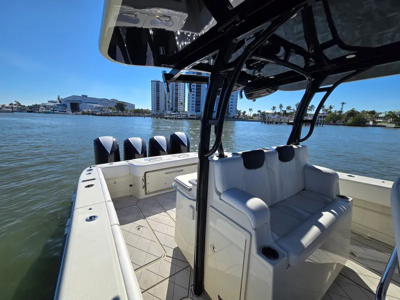 Slide: The Image of HCB 42 Siesta 2018 on calm waters with modern amenities. - 18