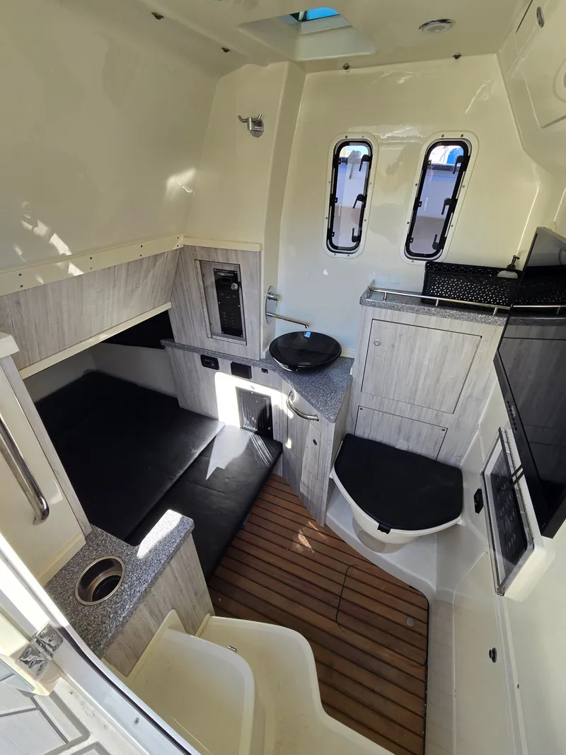 Slide: The Image of Interior of 2018 HCB 42 Siesta with modern amenities. - 22