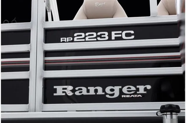 Slide: The Image of Ranger 223FC boat, 2022 model, close-up view. - 14