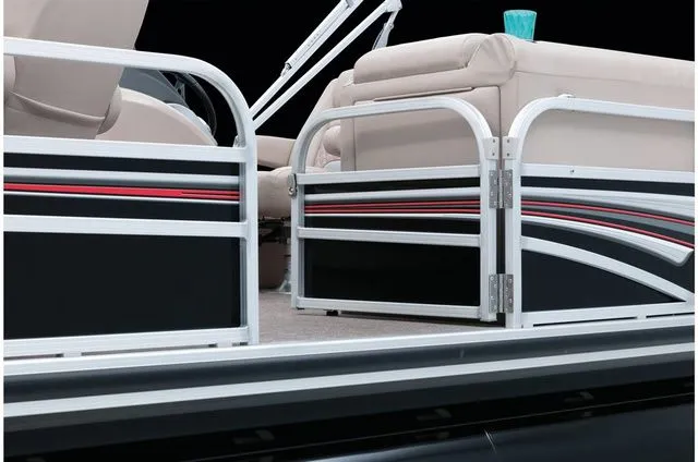 Slide: The Image of Interior view of 2022 Ranger 223FC pontoon boat. - 17