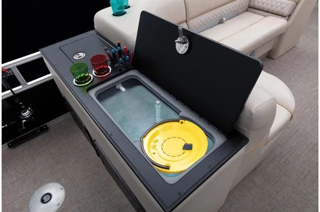 Slide: The Image of Interior of 2022 Ranger 223FC with seating and storage area. - 40