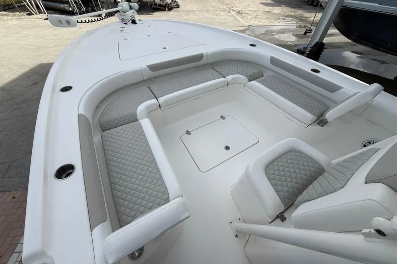 Slide: The Image of 2022 Caymas 28 HB Twin boat with spacious seating and modern design. - 14