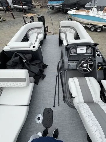 Slide: The Image of Interior view of Godfrey Monaco 235 SFL boat, 2026 model. - 12