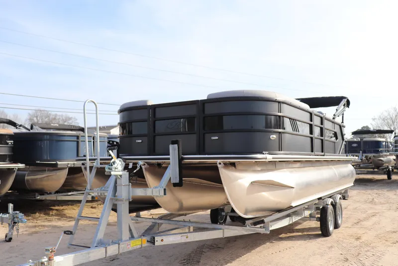 The Image of 2026 Bentley Pontoons 223 Bolt on trailer, displayed outdoors. - 0
