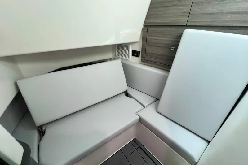 Slide: The Image of Touchscreen display of 2023 Aviara AV36 OB showing navigation and vessel control options. - 82