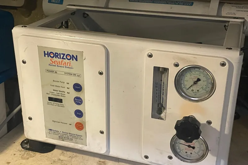 Slide: The Image of Horizon Seafari reverse osmosis system on 1984 Grand Banks 32 Sedan boat. - 24
