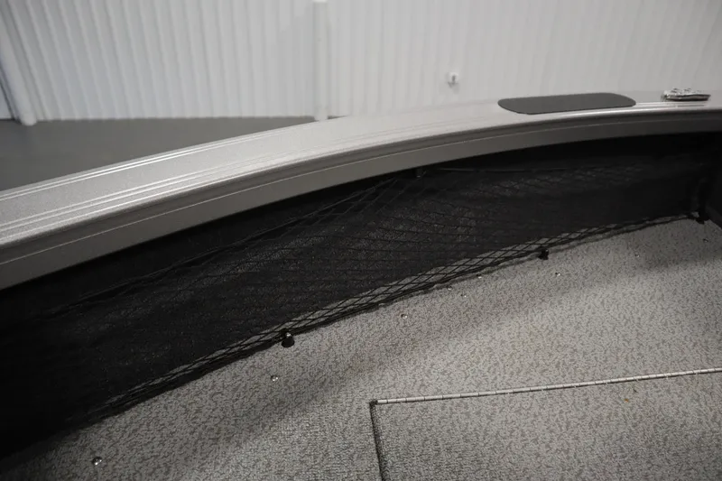 Slide: The Image of 2024 Crestliner 1950 Fish Hawk WT interior with storage netting detail. - 26