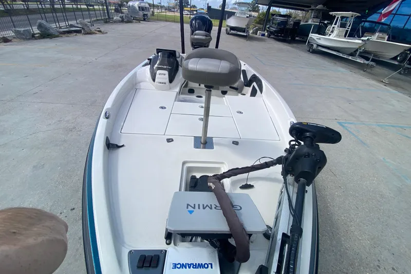 Slide: The Image of 2013 Ranger Z518 Intracoastal boat with Garmin and Lowrance equipment on deck. - 10