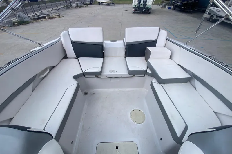 Slide: The Image of Spacious interior of 2018 Scarab 215 G boat with comfortable seating. - 10