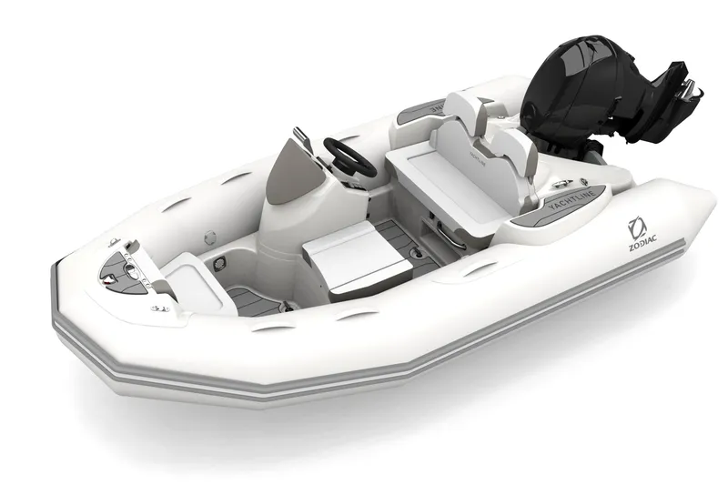 Slide: The Image of 2026 Zodiac Yachtline 360 inflatable boat with sleek design and modern features. - 5