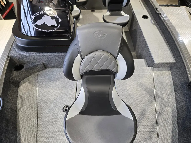 Slide: The Image of Interior of G3 AV 178 C boat, gray seats, 2026 model. - 5