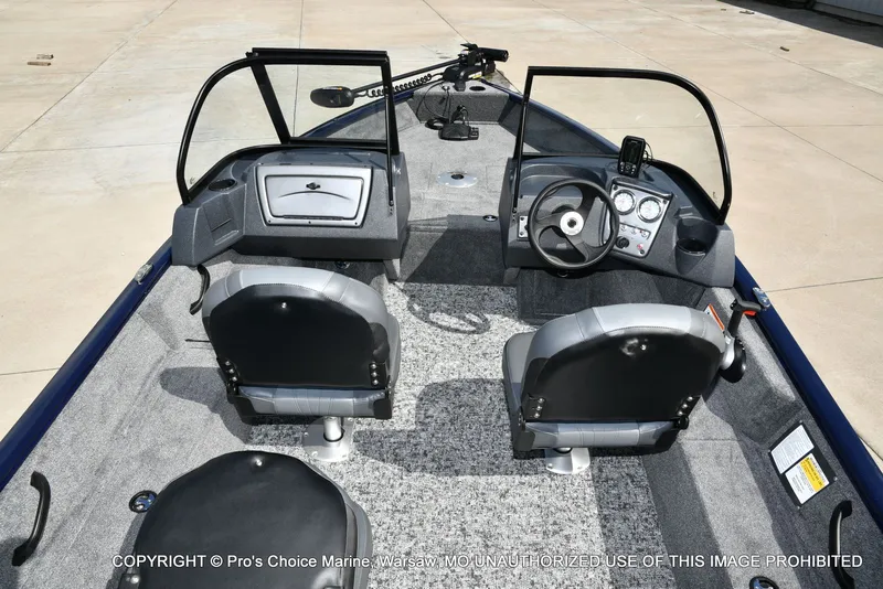 Slide: The Image of Interior view of 2026 Tracker Pro Guide V-16 Walk-Thru boat. - 4