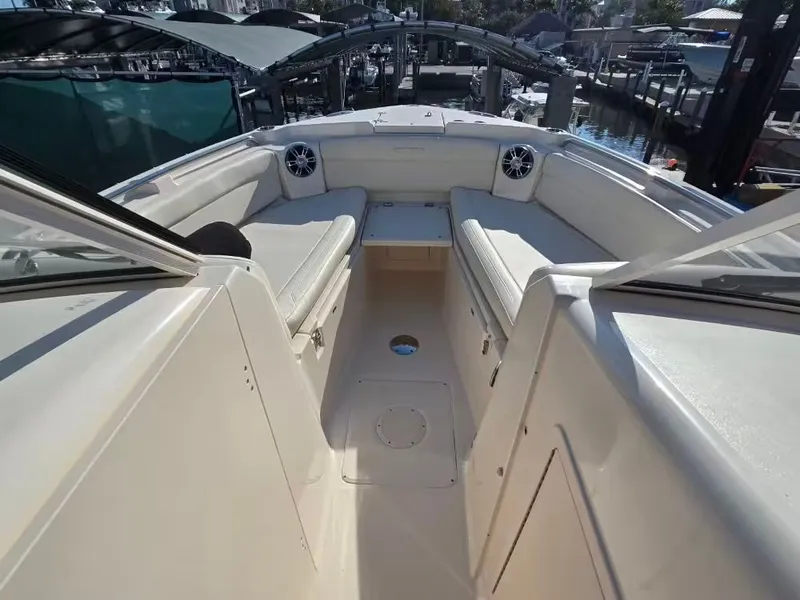 Slide: The Image of Interior view of a 2022 Grady-White Freedom 285 boat. - 13