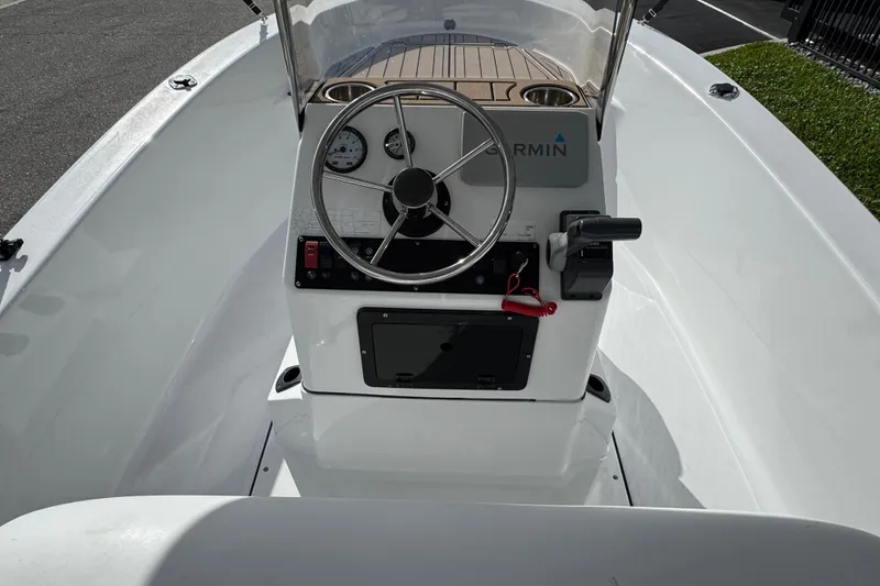 Slide: The Image of 2016 Sportsman Island Reef 17 Center Console with Garmin navigation system. - 35