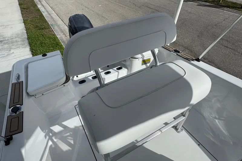 Slide: The Image of 2016 Sportsman Island Reef 17 Center Console fuel tank and connections. - 46