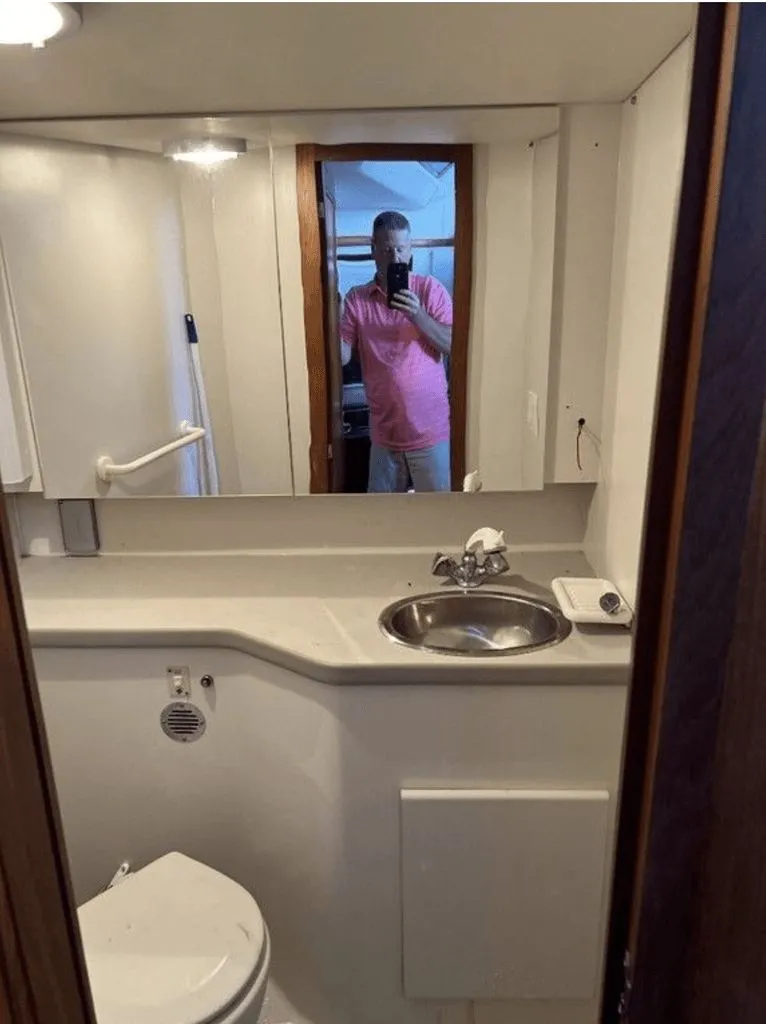 Slide: The Image of Carver Yachts 355 Aft Cabin 1994 - 24