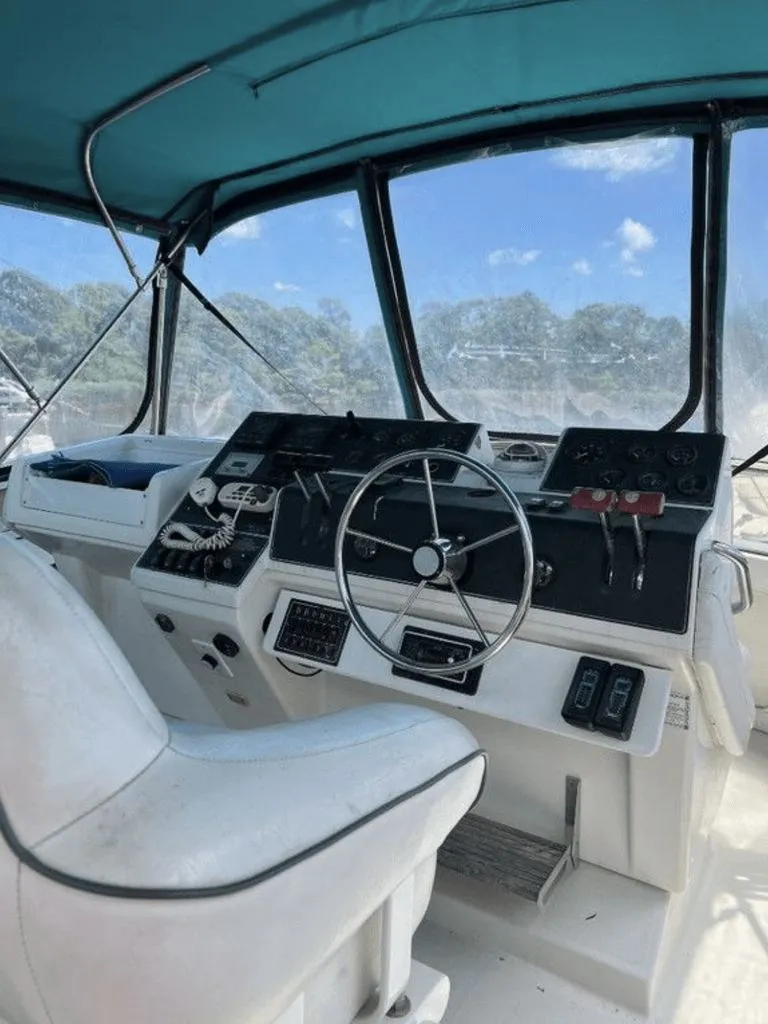 Slide: The Image of Carver Yachts 355 Aft Cabin 1994 - 3