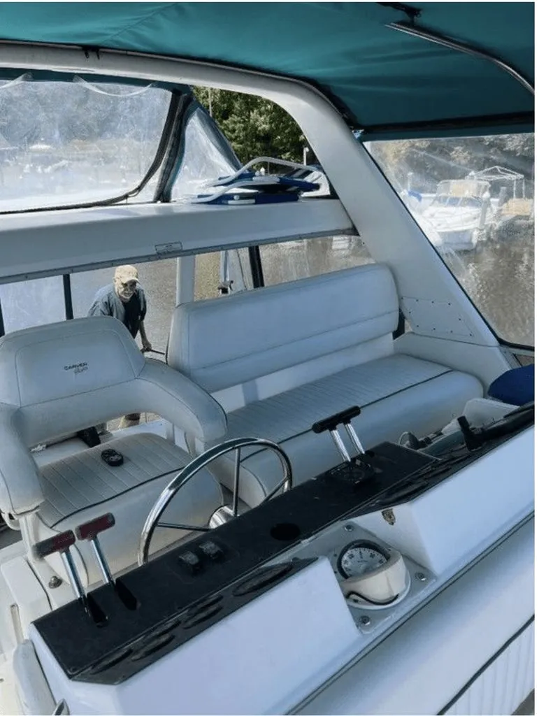 Slide: The Image of Carver Yachts 355 Aft Cabin 1994 - 5