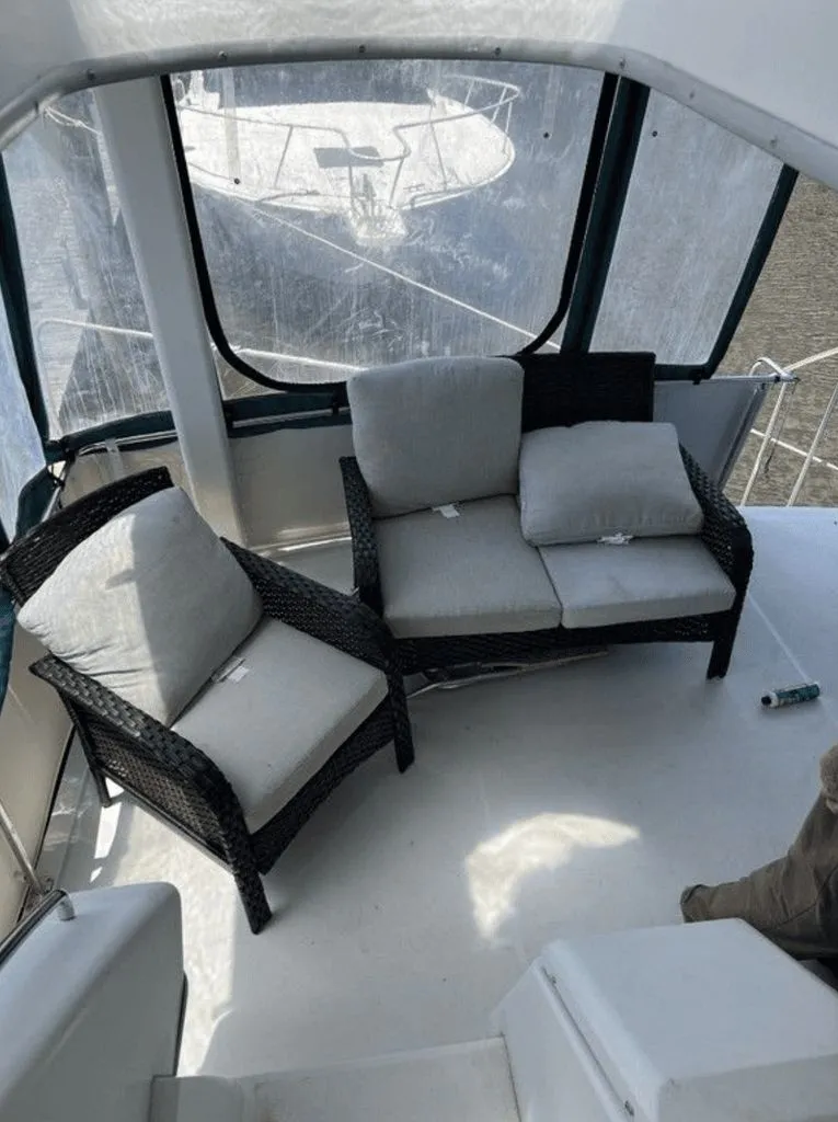 Slide: The Image of Carver Yachts 355 Aft Cabin 1994 - 6