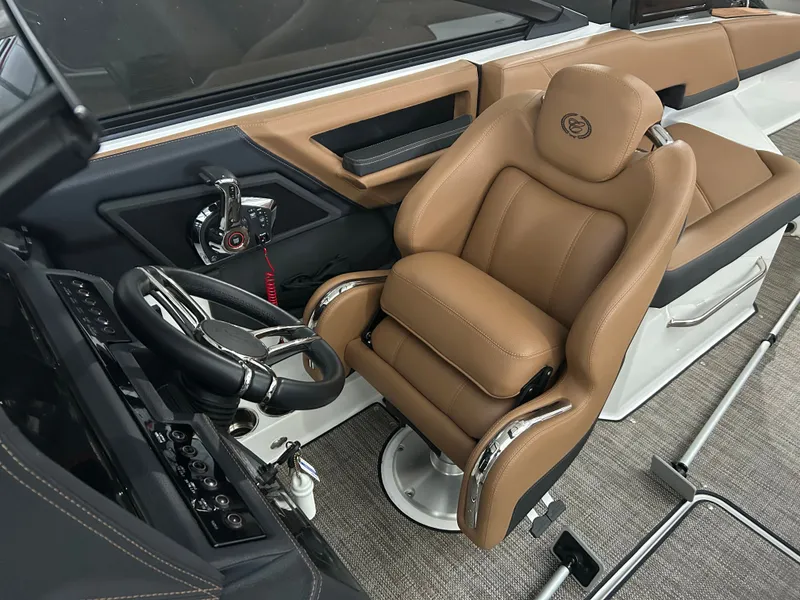 Slide: The Image of Luxurious driver's seat in Cobalt R6 boat, 2024 model. - 12