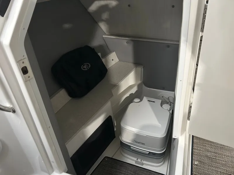Slide: The Image of Interior of 2024 Cobalt R6 with portable toilet. - 14