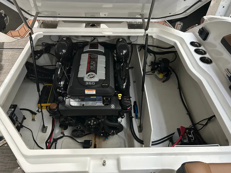 Slide: The Image of Engine compartment of 2024 Cobalt R6 with 6.2L 350 HP engine. - 26