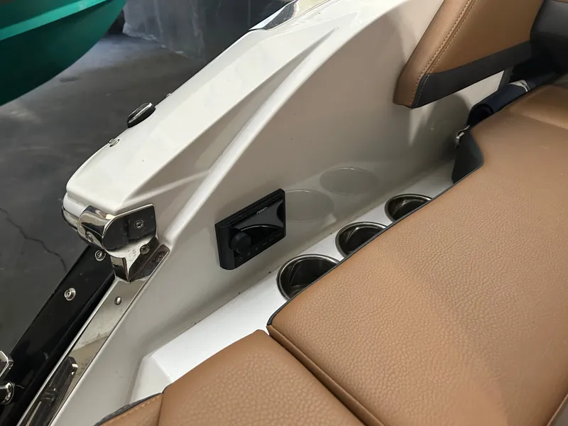 Slide: The Image of Interior of 2024 Cobalt R6 with brown leather seats. - 35