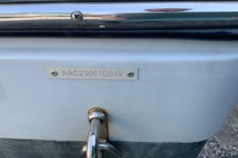 Slide: The Image of 2019 Century 2301 Center Console boat with visible hull identification number. - 28