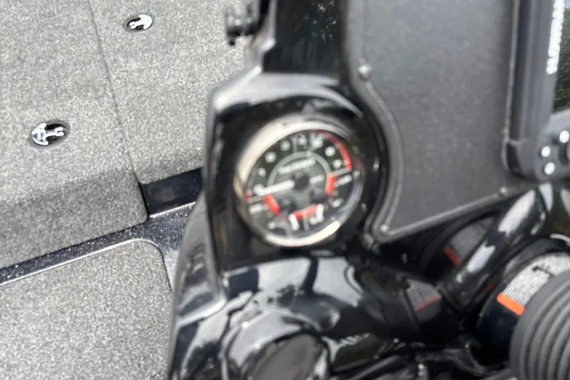 Slide: The Image of Dashboard of a 2026 Nitro Z17 boat featuring a speedometer gauge. - 13