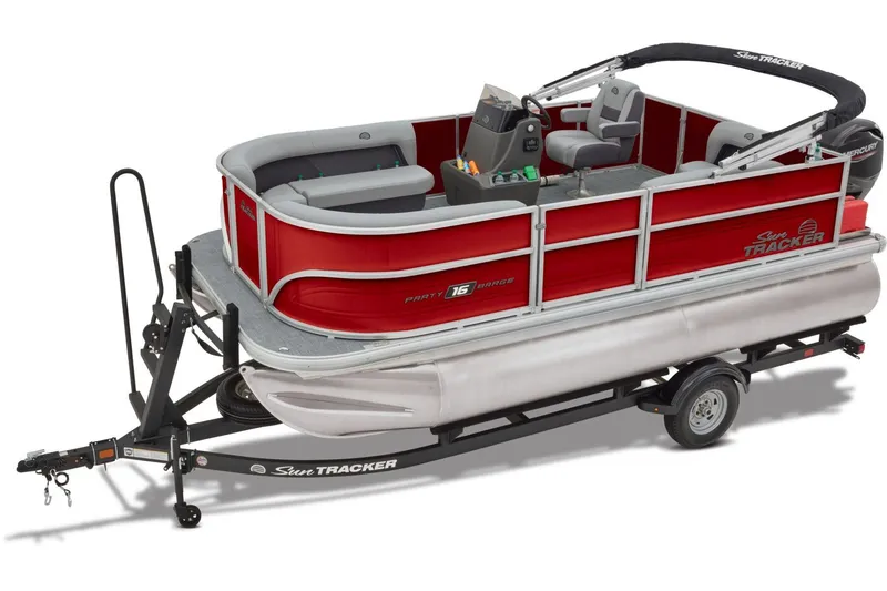 Slide: The Image of Sun Tracker Party Barge 16 DLX 2026 - 22