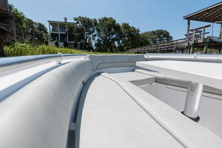 Slide: The Image of Manufacturer Provided Image: 2020 Sportsman Open 282 Center Console boat with cushioned seating. - 19