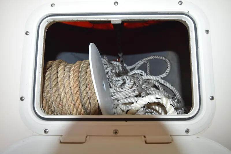 Slide: The Image of Rope storage in Shamrock 246 Adventurer boat, year 2007. - 38