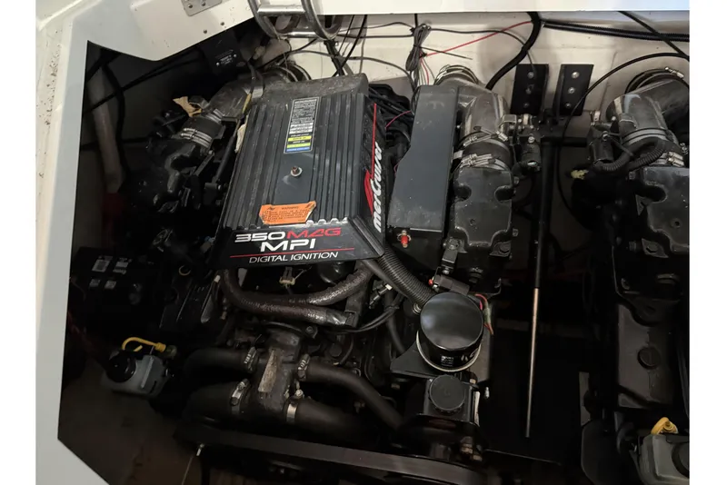 Slide: The Image of Engine compartment of a 1998 Cobalt 293 with 350 MAG MPI motor. - 35