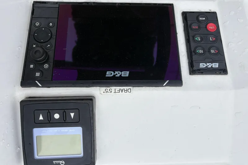 Slide: The Image of Control panel of a 2021 Beneteau Oceanis 38.1 sailboat with B&G navigation system. - 20