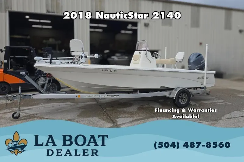 The Image of 2018 NauticStar 2140 Sport boat on trailer at LA Boat Dealer. Financing available. - 0