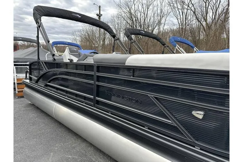Slide: The Image of 2026 Bennington 22 SSB SwingBack Tritoon with Yamaha 150 Hp, sleek design, in stock. - 34