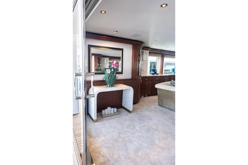 Slide: The Image of Luxurious interior of 2003 Cheoy Lee Trideck yacht with elegant decor and modern furnishings. - 3