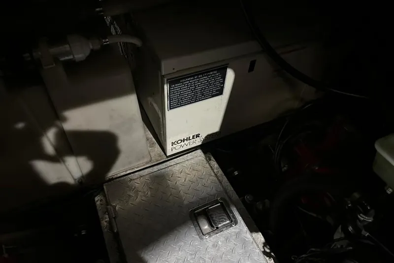 Slide: The Image of Engine room of 2002 Four Winns 378 Vista with Kohler power system. - 69