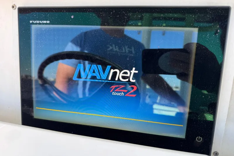 Slide: The Image of Furuno NAVnet TZtouch2 display on 2008 Everglades 350 Center Console boat. - 28