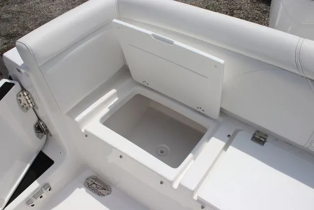 Slide: The Image of Tidewater LXF 272 2026 boat with open storage compartment. - 32