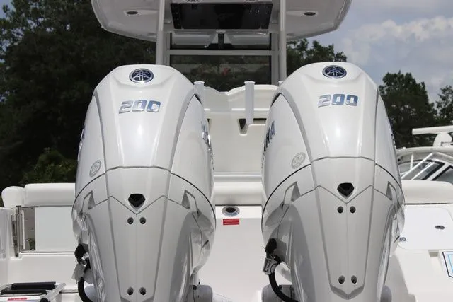 Slide: The Image of Twin engines of Tidewater LXF 272 boat, model year 2026. - 35