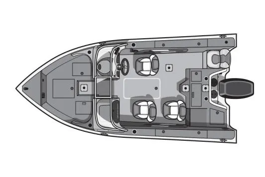 Slide: The Image of Manufacturer Provided Image: Top view of 2022 Smoker Craft Ultima 182 boat layout. - 17