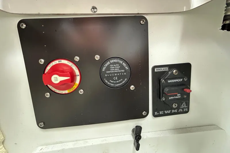 Slide: The Image of Interior view of a 2022 Crownline 270 XSS boat storage compartment. - 69