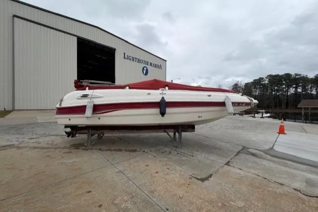 Slide: The Image of 2000 Chaparral 232 Sunesta boat at Lighthouse Marina, overcast sky. - 12