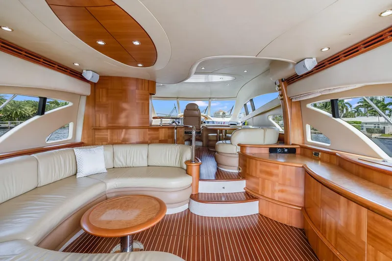 Slide: The Image of Luxurious interior of 2009 Azimut 62E yacht. - 19
