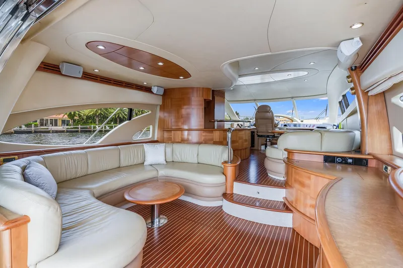 Slide: The Image of Luxurious interior of a 2009 Azimut 62E yacht. - 20