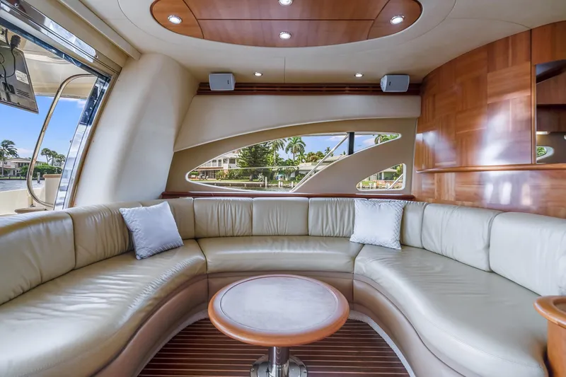 Slide: The Image of Luxurious interior of a 2009 Azimut 62E yacht. - 21